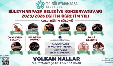Süleymanpaşa Belediyesi Konservatuvarı Yeni Öğrencilerini Bekliyor