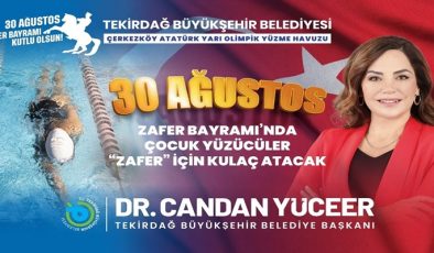 30 AĞUSTOS ZAFER BAYRAMI’NDA ÇOCUK YÜZÜCÜLER “ZAFER” İÇİN KULAÇ ATACAK