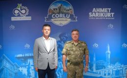Komutanlar Alper ve Atak`tan Başkan Sarıkurt`a Veda Ziyareti