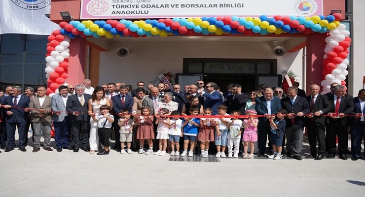 Başkan Sarıkurt TOBB Çorlu Anaokulu’nun Açılışına Katıldı