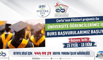 Çorlu Belediyesinden Üniversite Öğrencilerine Karşılıksız 4,5 Milyon TL Burs