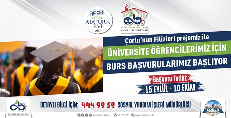 Çorlu Belediyesi’nden Üniversite Öğrencilerine Karşılıksız 4,5 Milyon TL Burs