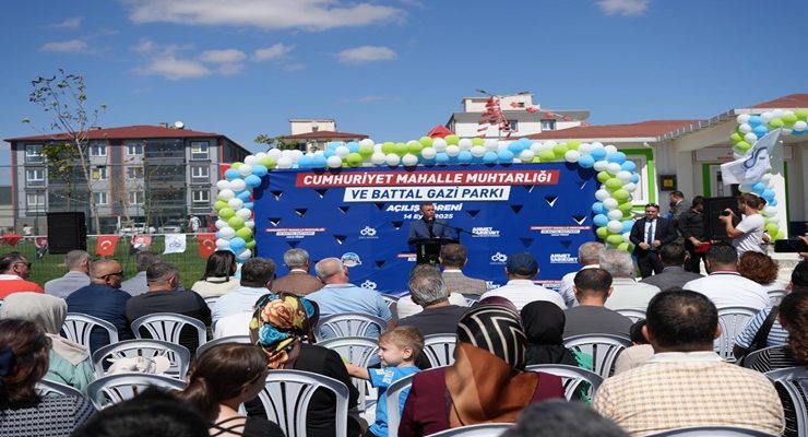 Cumhuriyet Mahalle Muhtarlığı ve Battal Gazi Parkı Açıldı