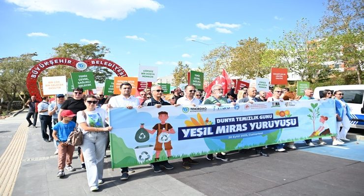 DÜNYA TEMİZLİK GÜNÜ TEKİRDAĞ’DA RENKLİ ETKİNLİKLERLE KUTLANDI