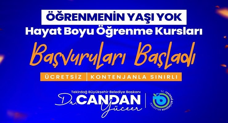 TEKİRDAĞ’DA KÜLTÜR, SANAT VE SPOR KURSLARI BAŞLIYOR