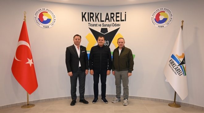 CHP Kırklareli Milletvekilli Vecdi Gündoğdu’dan, Kırklareli Ticaret ve Sanayi Odası’na “Hayırlı olsun” Ziyareti
