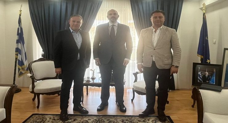 Kırklareli TSO Başkanları Ilık ile Özsan’dan, Yunanistan Edirne Konsolosu Sethelos Isidoros Balios’a “Hayırlı Olsun” Ziyareti