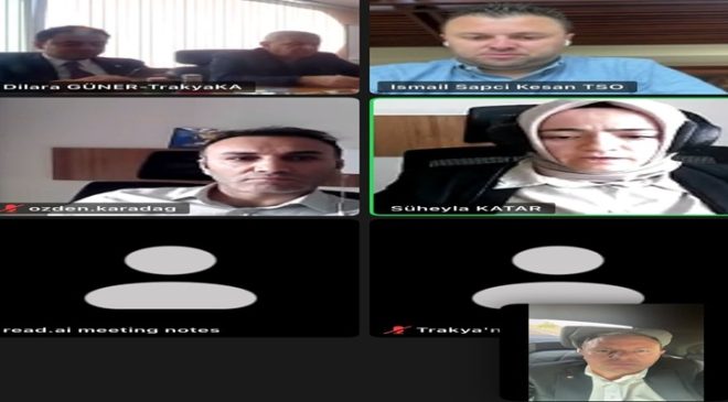 Başkan Soner Ilık, “Trakya Verimlilik Platformu Zoom Toplantısı”na Katıldı