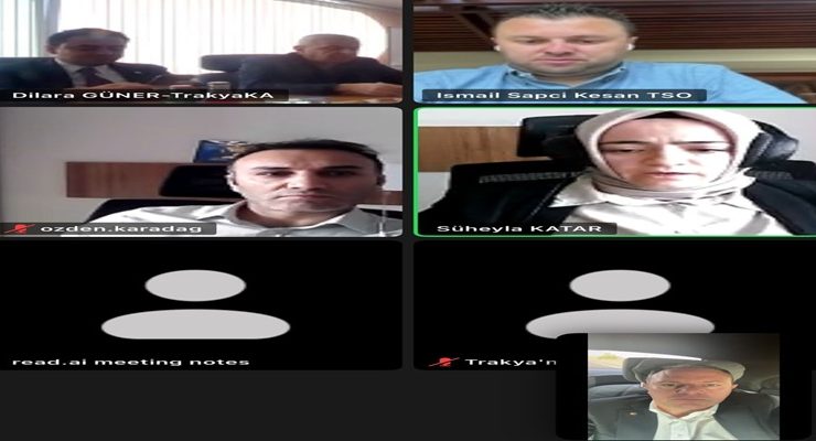 Başkan Soner Ilık, “Trakya Verimlilik Platformu Zoom Toplantısı”na Katıldı