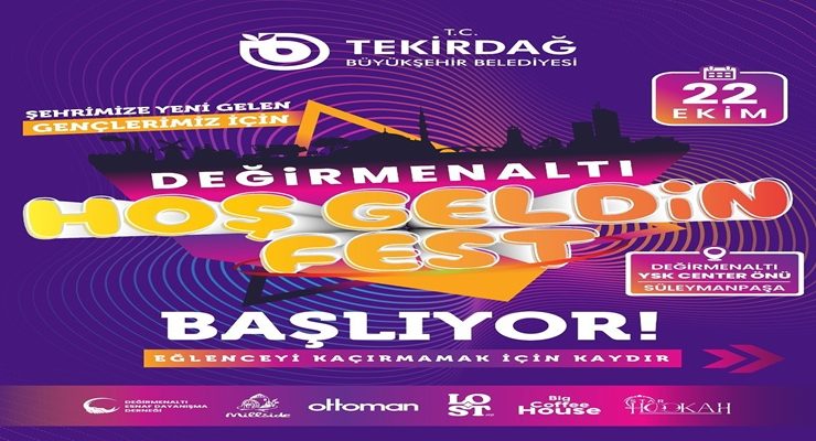 TEKİRDAĞ, GENÇLERE “HOŞ GELDİN” DİYECEK