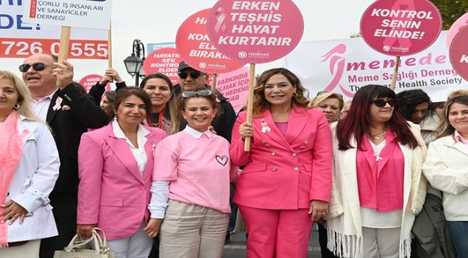 TEKİRDAĞ’DA PEMBE FESTİVAL’LE MEME KANSERİ FARKINDALIĞINA GÜÇLÜ DESTEK