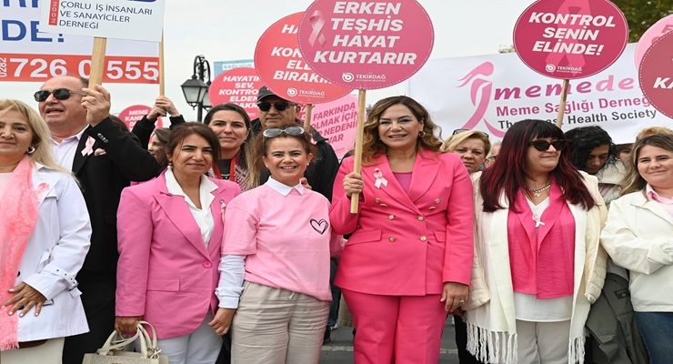 TEKİRDAĞ’DA PEMBE FESTİVAL’LE MEME KANSERİ FARKINDALIĞINA GÜÇLÜ DESTEK