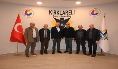 Kırklareli Ziraat Odası Başkanı Ekrem Şaylan, Kırklareli Ticaret ve Sanayi Odası’na “Hayırlı Olsun” Ziyaretinde Bulundu
