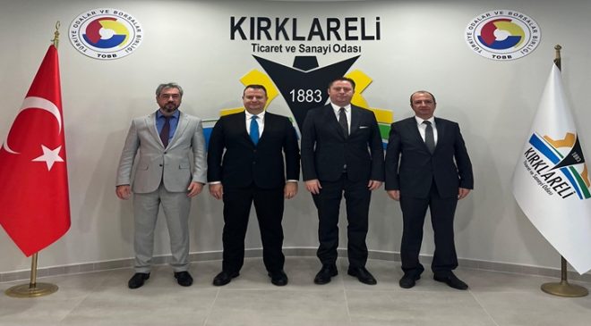 Kırklareli TSO Meclis Başkanı İsmail Hakkı Özsan, KOSGEB Yöneticilerini Ağırladı