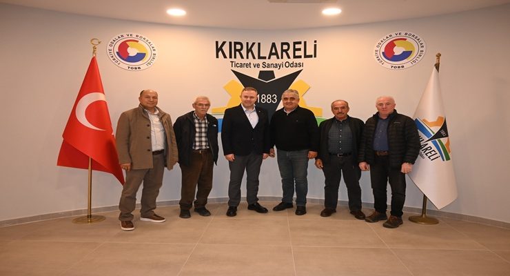 Kırklareli Ziraat Odası Başkanı Ekrem Şaylan, Kırklareli Ticaret ve Sanayi Odası’na “Hayırlı Olsun” Ziyaretinde Bulundu