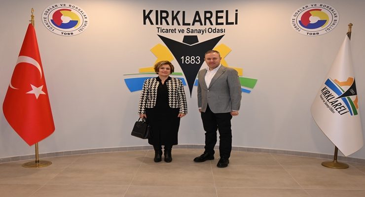 Başkan Soner Ilık, Kırklareli İl Nüfus ve Vatandaşlık Müdürü Serpil Ünsal’ı Misafir Etti