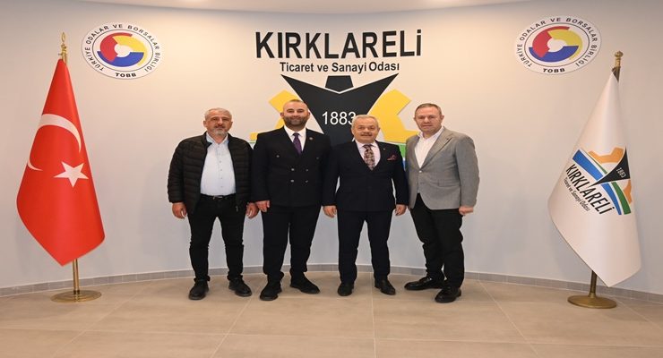 MHP Kırklareli İl Başkanı Şaban Savaşan ile Kırklareli İl Genel Meclisi Üyesi Cihan Alkan’dan Kırklareli TSO’ya “Hayırlı Olsun” Ziyareti