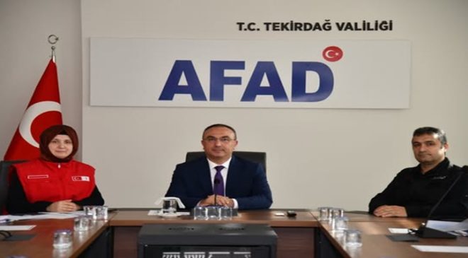 Tekirdağ İl Afet Beslenme Planı Toplantısı Düzenlendi