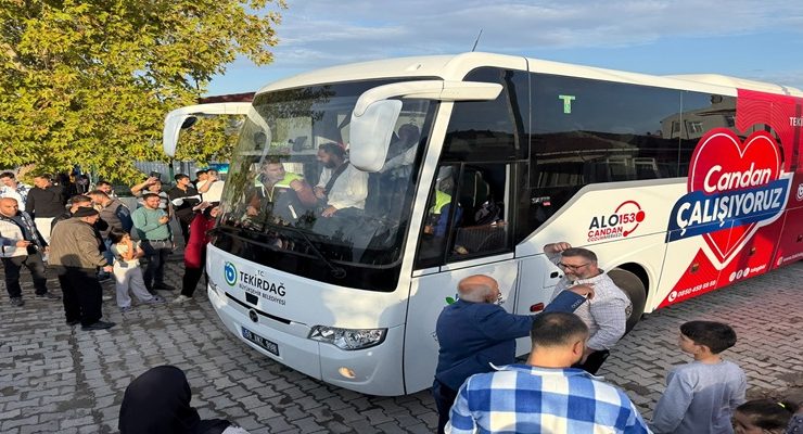 BÜYÜKŞEHİR’DEN UMRE YOLCULARINA ULAŞIM DESTEĞİ