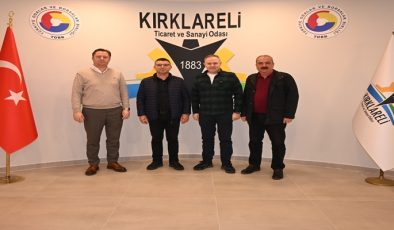 Kırklareli TSO Başkanları Ilık ile Özsan, S.S. Alpullu Pancar Ekicileri Kooperatifi Yetkililerini Ağırladı