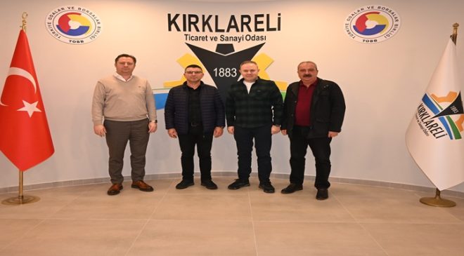 Kırklareli TSO Başkanları Ilık ile Özsan, S.S. Alpullu Pancar Ekicileri Kooperatifi Yetkililerini Ağırladı