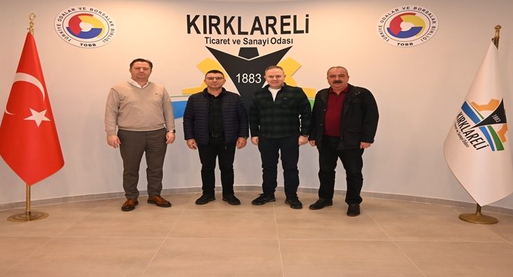 Kırklareli TSO Başkanları Ilık ile Özsan, S.S. Alpullu Pancar Ekicileri Kooperatifi Yetkililerini Ağırladı