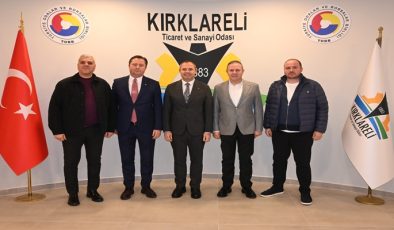 Kırklareli Belediye Başkanı Derya Bulut ile Başkan Yardımcıları, Kırklareli TSO’na “Hayırlı Olsun” Ziyaretinde Bulundu