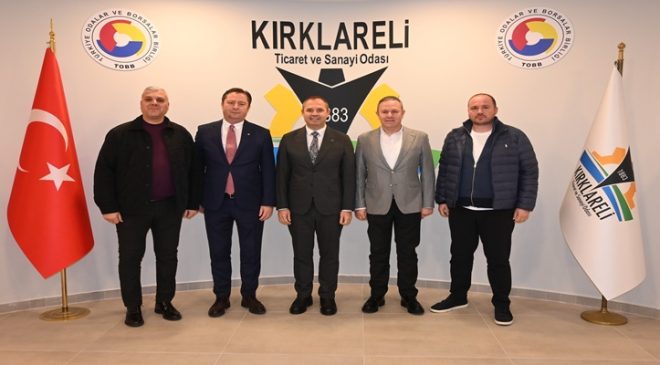 Kırklareli Belediye Başkanı Derya Bulut ile Başkan Yardımcıları, Kırklareli TSO’na “Hayırlı Olsun” Ziyaretinde Bulundu