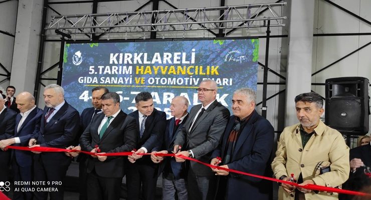 KIRKLARELİ’DE 5. TARIM, HAYVANCILIK, GIDA SANAYİİ VE OTOMOTİV FUARI KAPILARINI AÇTI