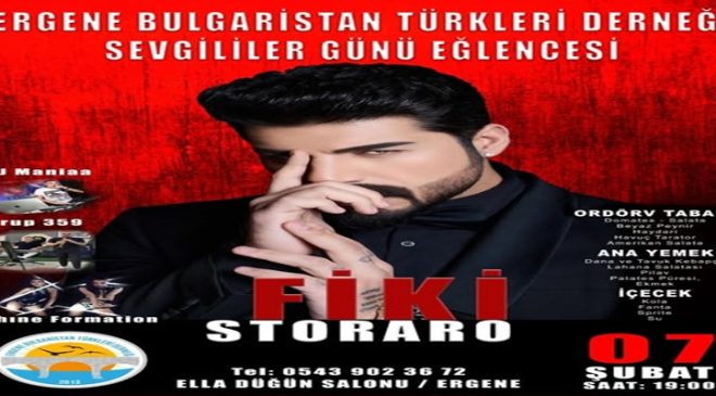 ERGENE’DE SEVGİLİLER GÜNÜ COŞKUSU ŞİMDİDEN BAŞLADI