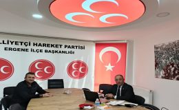 Ergene Gazetesi’nden MHP Ergene İlçe Başkanlığı’na Ziyaret