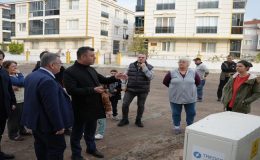 Başkan Sarıkurt Havuzlar Mahallesi’ndeki Çalışmaları Yerinde İnceledi