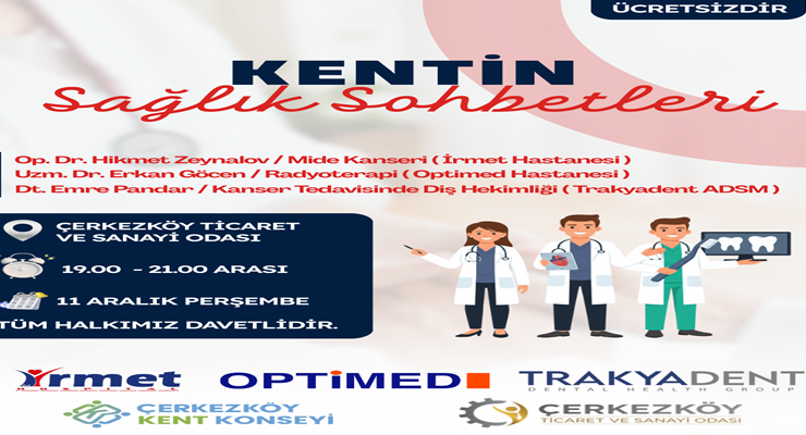 Kentin Sağlık Sohbetleri Çerkezköy’de Sağlık Bilincini Artırıyor