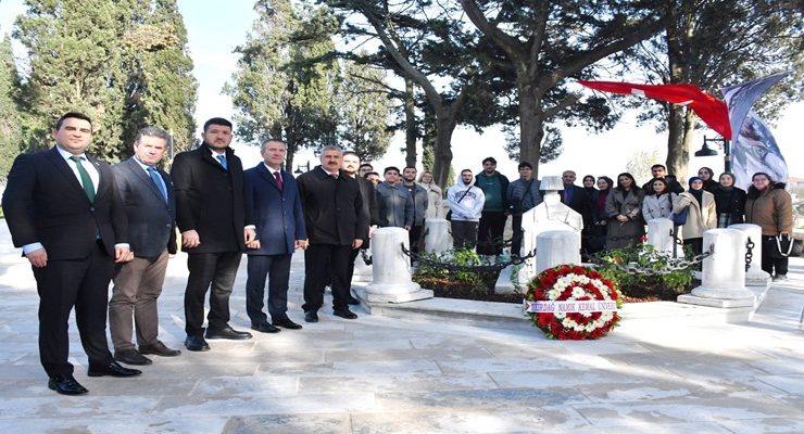 TEKİRDAĞ NAMIK KEMAL ÜNİVERSİTESİ NAMIK KEMAL’İ KABRİ BAŞINDA ANDI