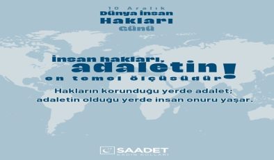 ADALETİ YAŞATMAK İÇİN SÖZÜMÜZ VAR