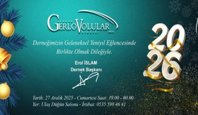 GERLOVOLULAR DERNEĞİ’NDEN YILBAŞI ETKİNLİĞİ