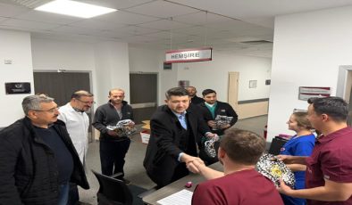 TNKÜ’de Yeni Yıl Mesaisi: Rektör Şahin’den Personel ve Hastalara Moral Ziyareti