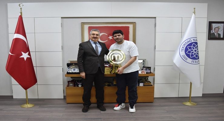 MasterChef Şampiyonu Sergen ÖZEN’den Rektöre Nezaket Ziyareti