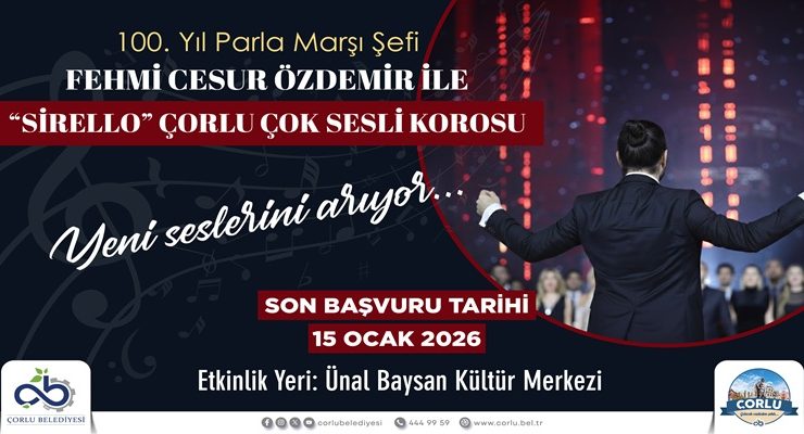 Çorlu’nun İlk A Capella Korosu İçin Seçmeler Başlıyor
