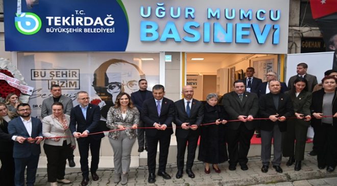 UĞUR MUMCU BASINEVİ AÇILDI