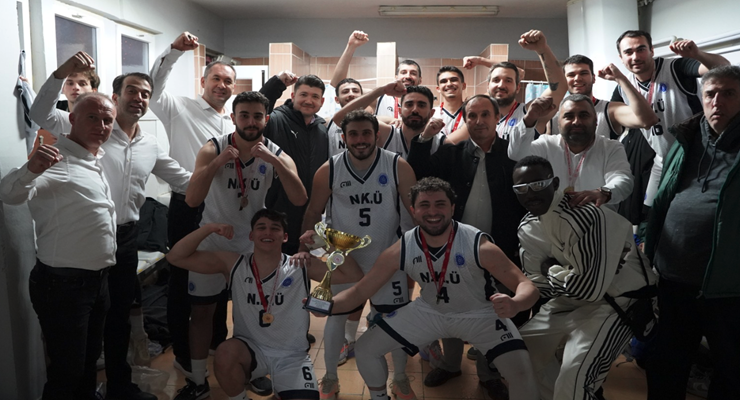 TNKÜ Basketbol Takımı Namağlup Şampiyon: Hedef Üst Ligler!