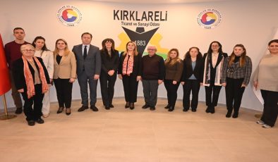 Bulgaristan Cumhuriyeti Eski Burgaz Valisi Prof. Dr. Mariya Neykova, Kırklareli Ticaret ve Sanayi Odası’nı Ziyarette Bulundu