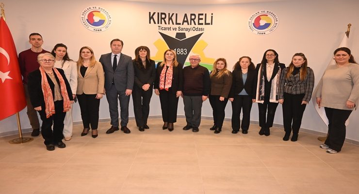 Bulgaristan Cumhuriyeti Eski Burgaz Valisi Prof. Dr. Mariya Neykova, Kırklareli Ticaret ve Sanayi Odası’nı Ziyarette Bulundu