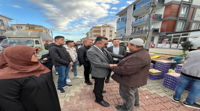 AK PARTİ ERGENE SAHADA: KALPTEN KALBE GÖNÜL KÖPRÜSÜ