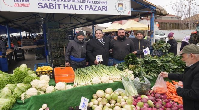 Başkan Bozkurter Halk Pazarı’nda Vatandaşlarla Buluştu