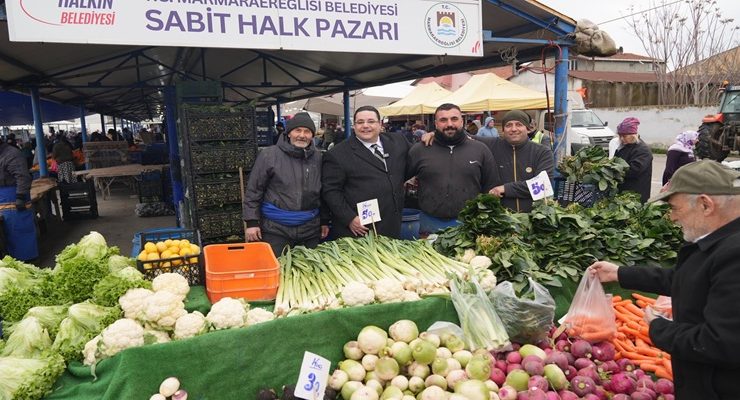 Başkan Bozkurter Halk Pazarı’nda Vatandaşlarla Buluştu