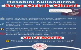 Ergene Kaymakamlığı’ndan Vatandaşlara Uyarı: “IBAN’ını Kullandırma, Suça Ortak Olma”