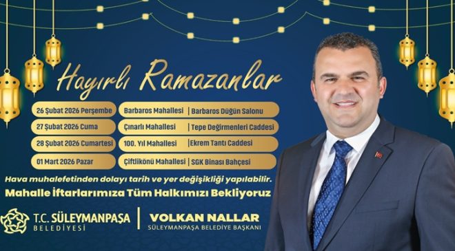 Halk Sofraları Mahalle İftarları Devam Ediyor