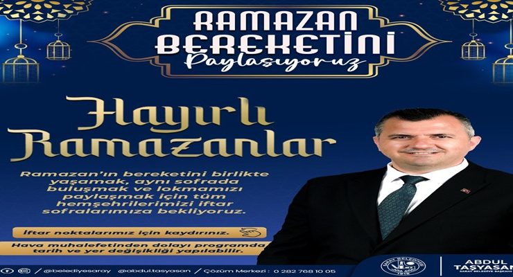 SARAY, İFTAR SOFRALARINDA BULUŞACAK