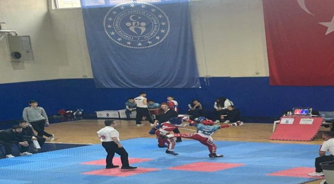 Çorlu’da Okul Sporları Kick Boks İl Seçmeleri Tamamlandı